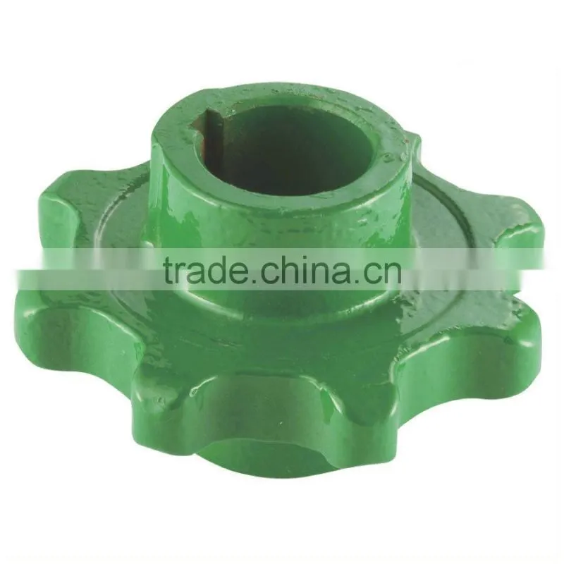 Plastic sprockets combine harvester