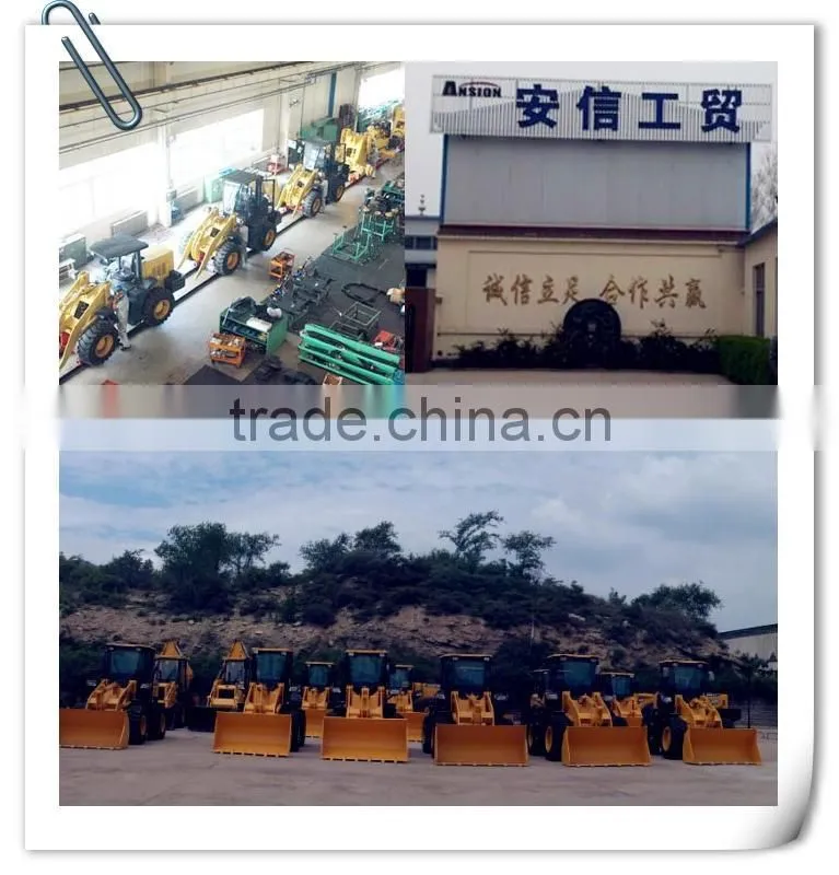 3 TON wheel loader price with 1.7 CBM bucket and 92 kW DEUTZ diesel engine