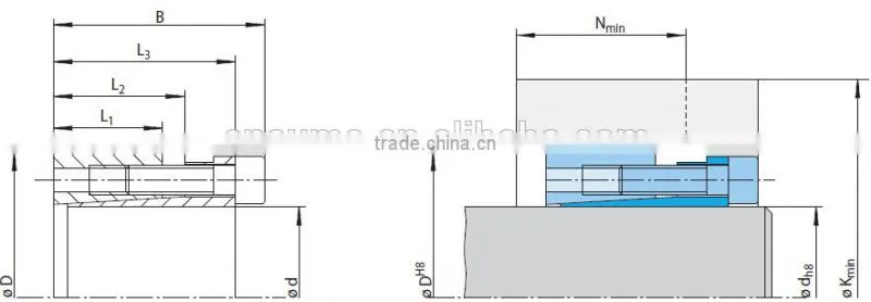 Very High Transmissiable Torques RLK130 Clamping Elements Manufacturer