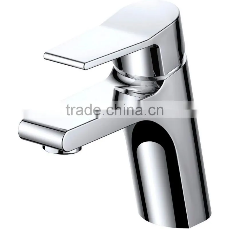 Deck Mounted Brass Single Level Basin Faucet For Bathroom
