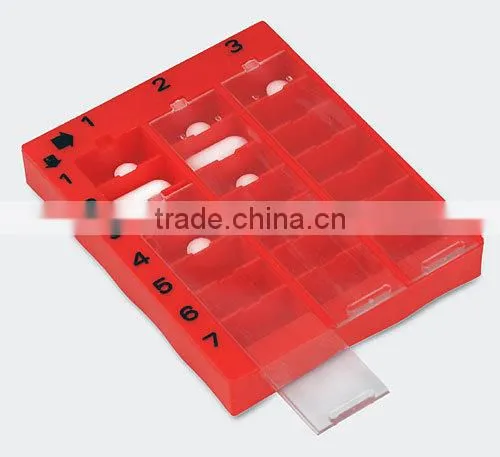 best sale plastic 21 compartments pill box with high quality, custom color ,custom size,OEM orders are welcome