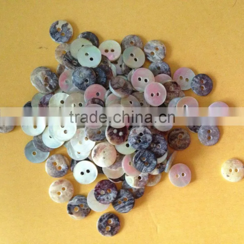 Natural japanese akoya shell button four holes for men's shirt