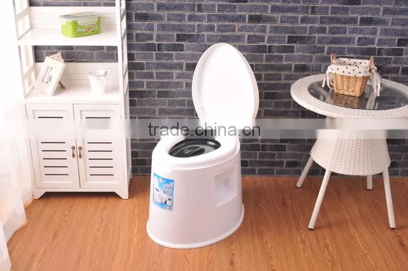 Plastic Movable Mobile Toilet for The Disable Elder Pragnent Women