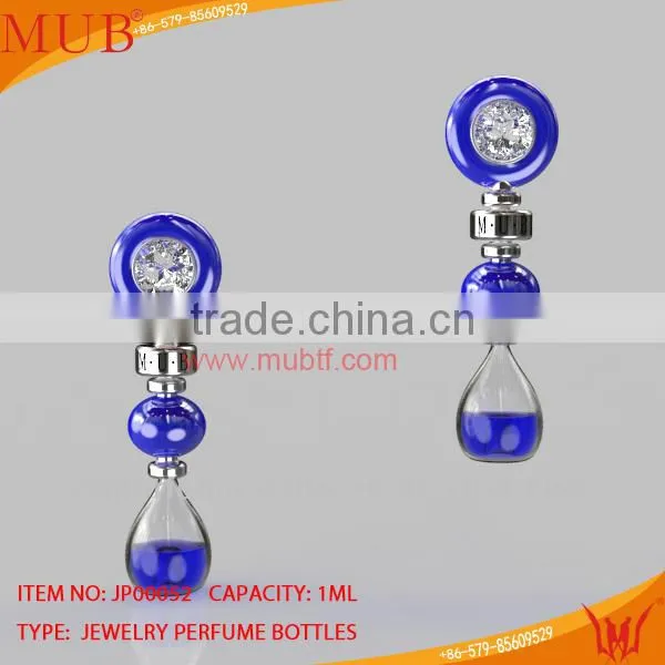 New desgin glass bottle necklace pendant with perfume bottles for sale