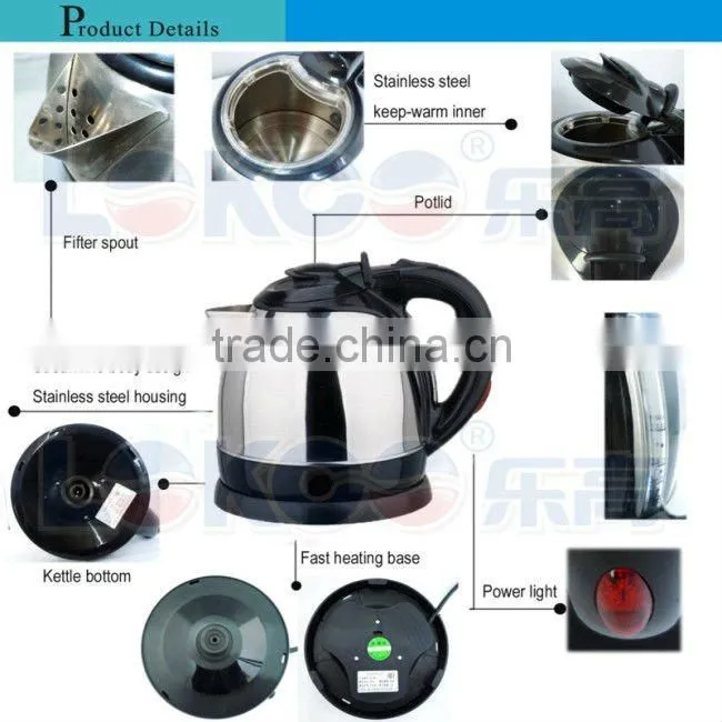 2014 new design 1.5L home appliance Kettle