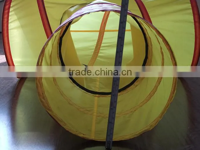 2016 New design Arrive T Style Cat Tunnel Pet Toy Wholesale Candy Color Polytser cat tunnel