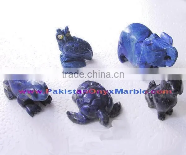 Excellent quality Pakistani hande Made NATURAL 2017 New Items ANIMALS CARVING LAPIS LAZULI HANDICRAFTS