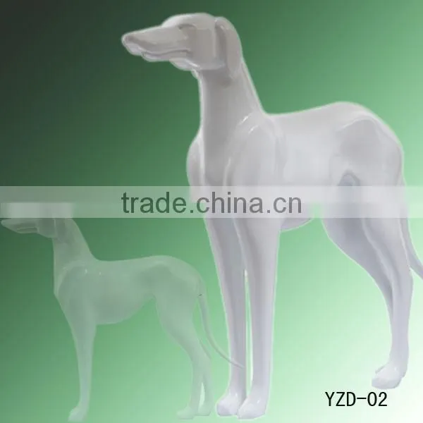 New fashion fiberglass dog mannequin for window display