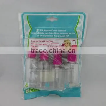 Small plane travel bottle set mini bottle