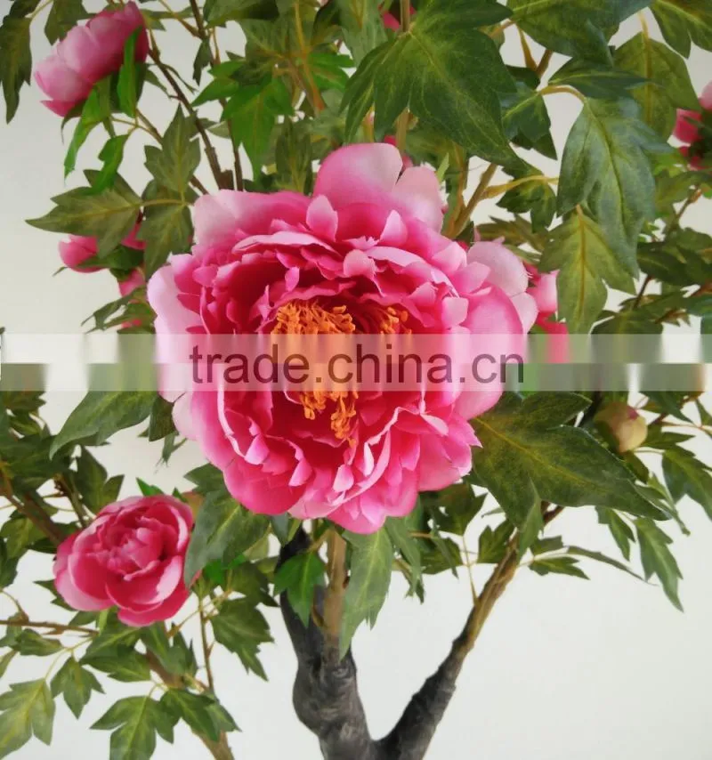 fake arbor peony flower tree artificial peony flower for decoration