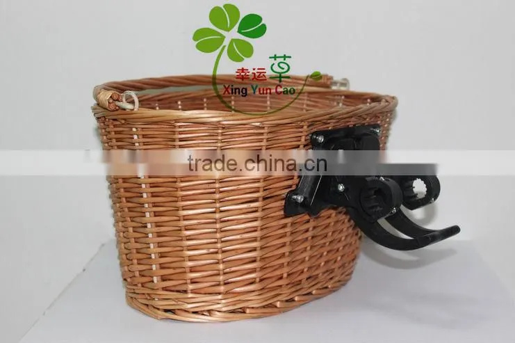 factory direct supply willow woven bicycle basket cheap shoping basket