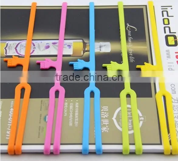 Promotional magnetic bookmark,silicone bookmarks
