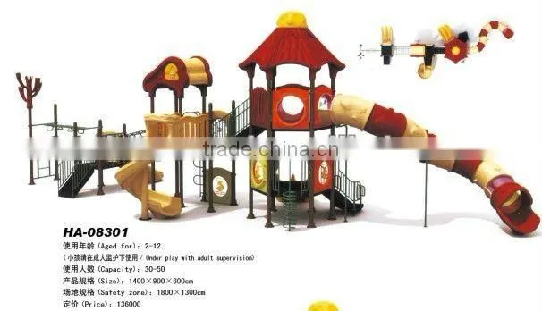 THE LARGEST OUTDOOR PLAYGROUND EQUIPMENT MANUFACTURER IN SOUTH CHINA - KID'S SLIDE COMBINATION(HA-09903)