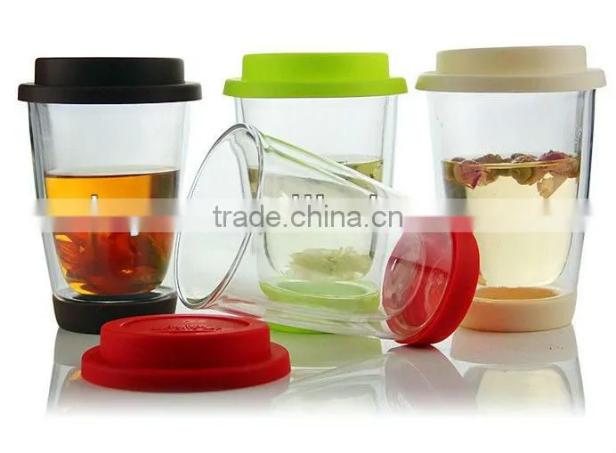 Heat Resistant Double Wall Glass Cup
