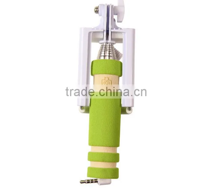 E2015 easy to carry pocket mini foldable selfie stick with high quality