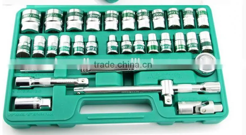 Berrylion Socket Set 32pcs Mirror finished socket set CR-V Socket Set