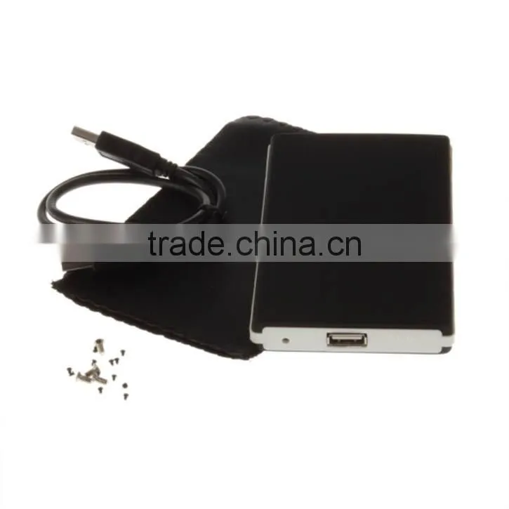 SATA Wireless 2.5 inch HDD Enclosure 15mm Black 100% Brand new and High Quality USB 3.0 Sata External 2.5 HDD Enclosure