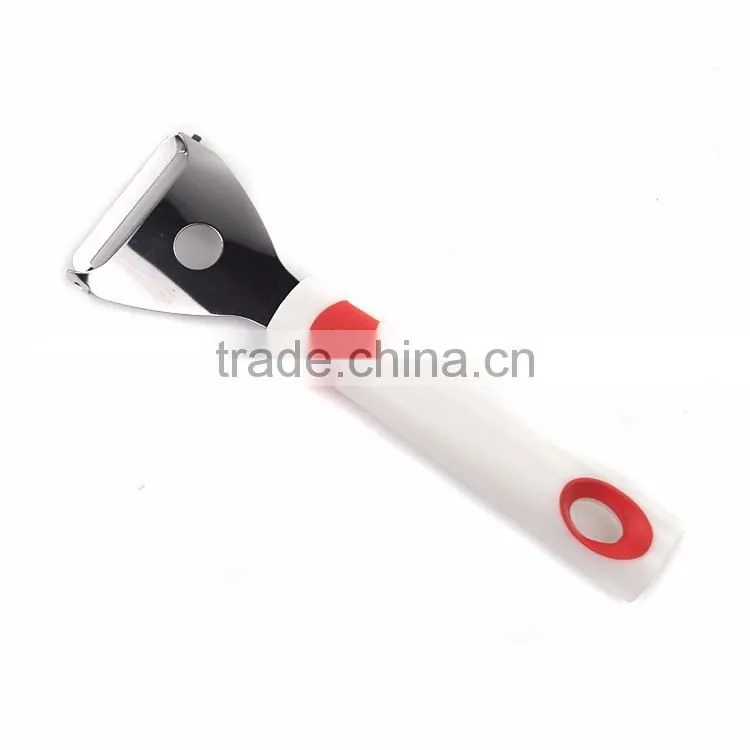 Fancy stainless steel vegetable peeler with plastic handle
