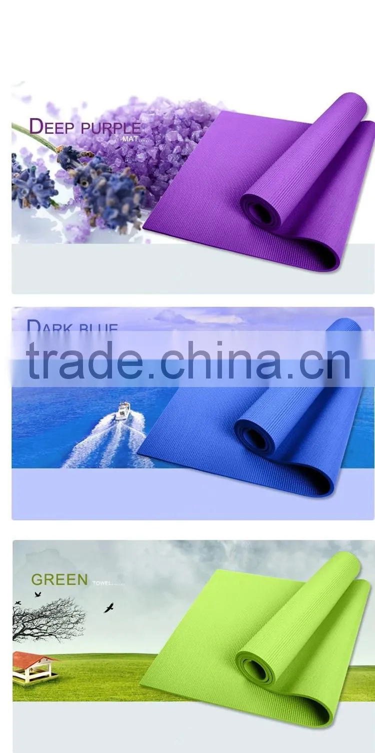 Wholesale ECO anti-slip PVC Yoga Mat For Fitness