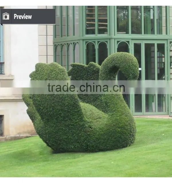 Fake milan grass animal shape made in dongguan for park and graden decoration