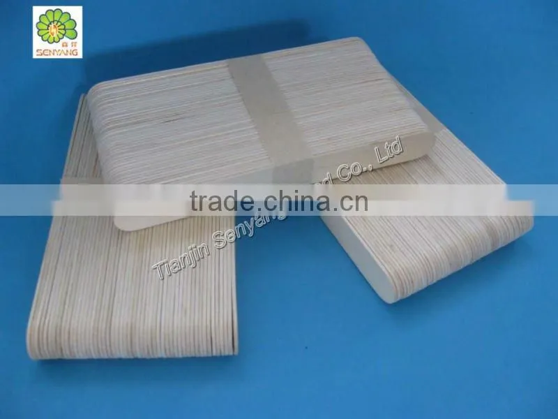 beauty waxing disposable white birch wooden spatula
