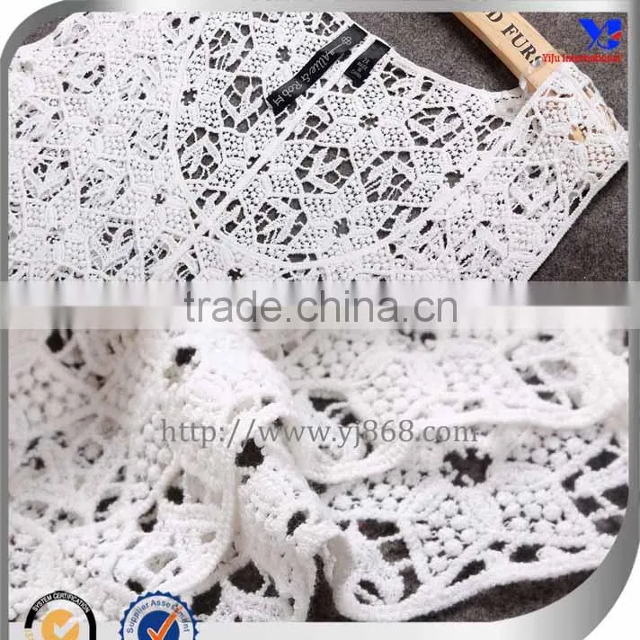 White lace Sexy design beautiful lady crochet blouse