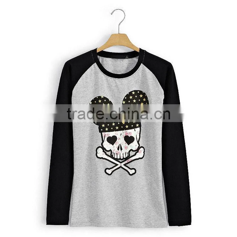 Women custom printing tshirts cotton with your own logo