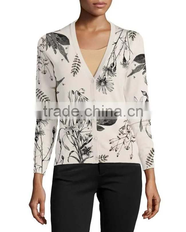 Custom 100% cotton long thick knitted sweater men cardigan sweater