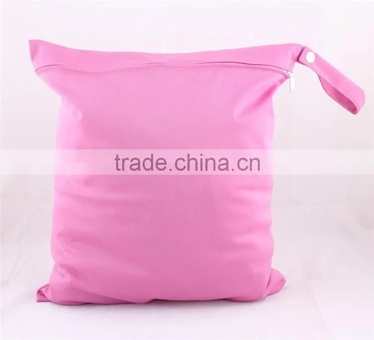 Wholesale zipper diaper bag and waterproof wet bag for baby diaper