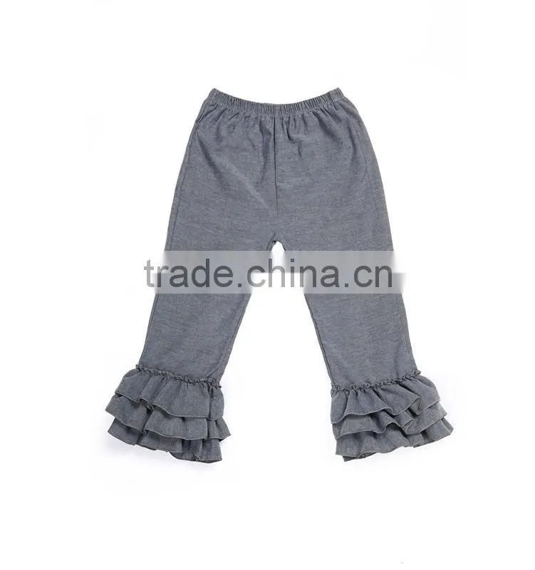 Wholesale 100% Cotton Ruffle Pants For Baby Girls