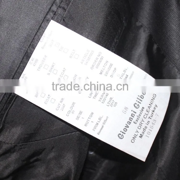 GZY wholesale official style mens suit coat