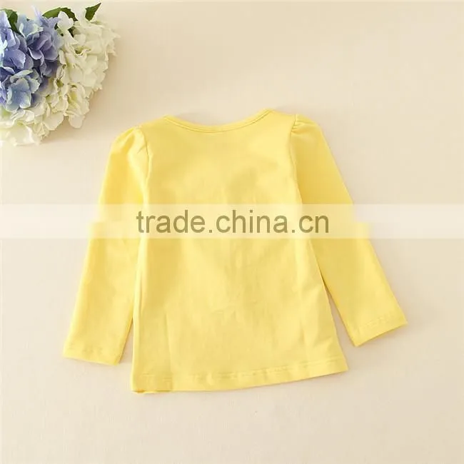 Retail/ wholesale baby girls candy undershirt and solid yellow t-shirt 1 piece,christmas outfits for kids