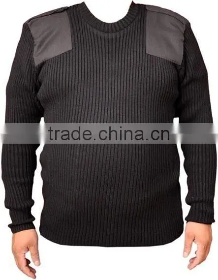 Wholesale top quality mens pullover sweater custom military uniform