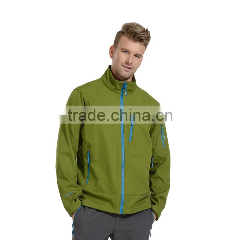 Custom brand LOGO waterproof men softshell jacket