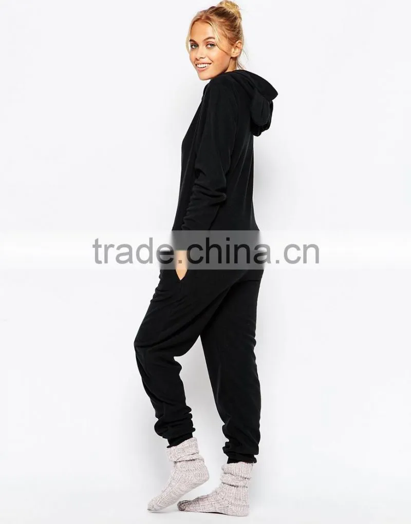 100% Polyester fashion women sleepwear wholesale soft fleece sexy adult onesie