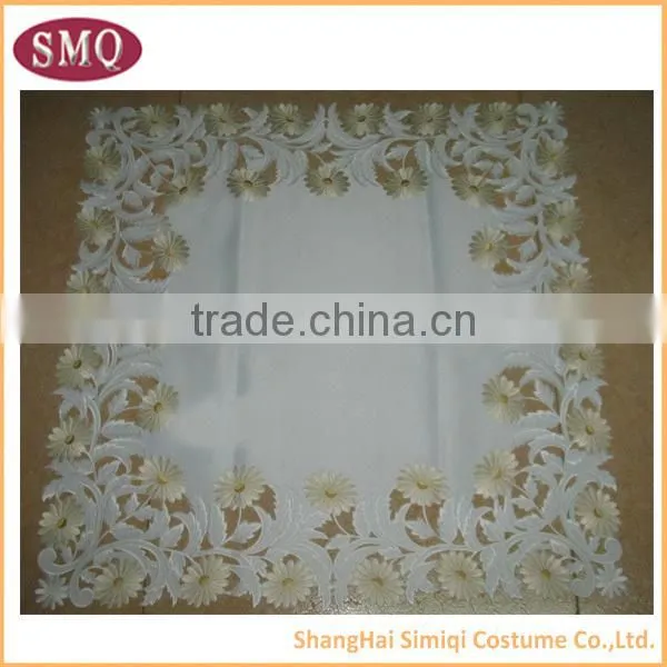 hot selling new design embroidery waterproof outdoor tablecloth