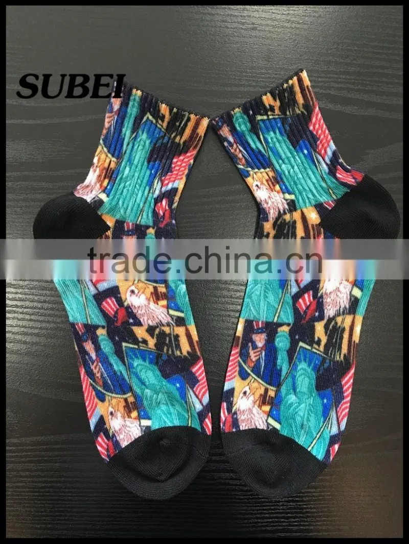 Cheap Custom Printing Dye Sublimation Sport Compression Socks