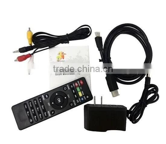 WiFi TV Set Top Box XBMC DLNA OTG 1080P WiFi TV S 4.0 Quad Core ARM Cortex A7 Rockchip RK3128t CS-918T 2G/16G Android 4.4 TV Box