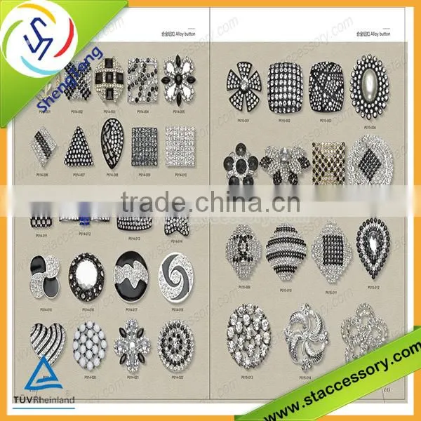 2015 Hot selling wholesale rhinestone fashion button