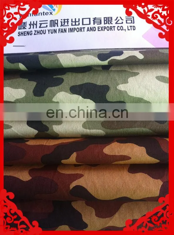 2014-2015 latest Italy design pattern 100%cotton Camouflage printed fabrics