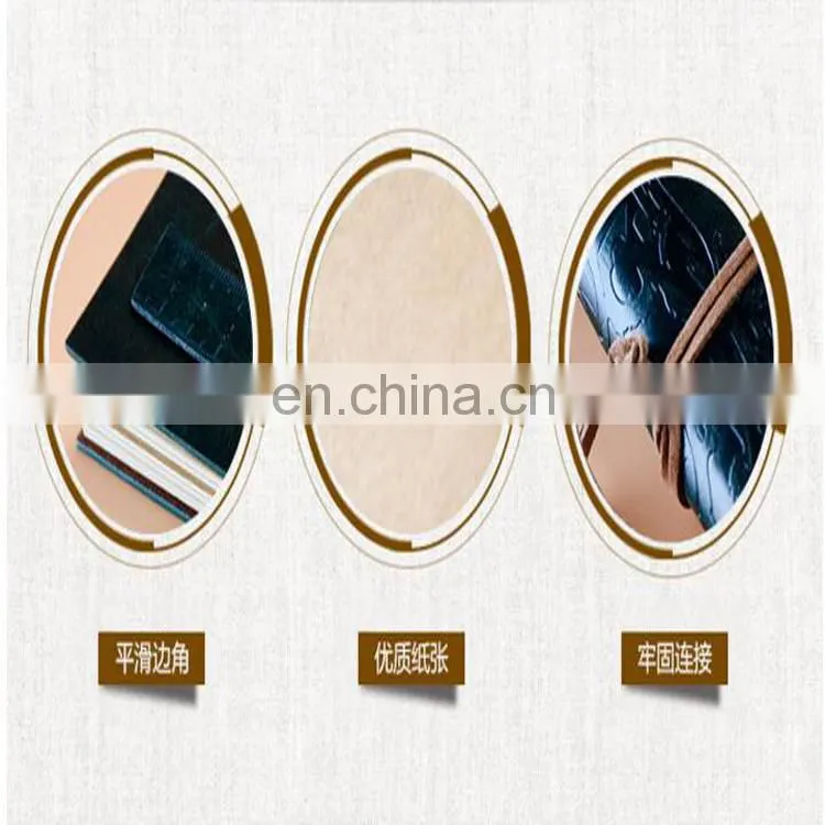 customized art paper personalized notebook/ fashion design vintage notebook printing with rule and elastic band