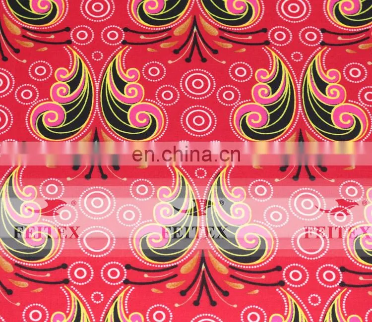 Hot selling Hollandais Wax african real wax in woven fabric factory price FEITEX
