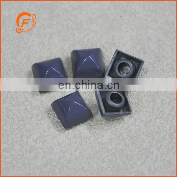 fashion yellow metal cylinder studs for bags