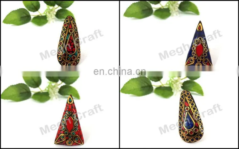 Vintage Afghan Kuchi Tribal Ring - Vintage Boho Ring- Vintage Afghan Jewelry