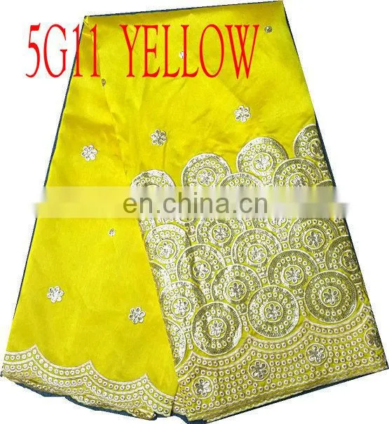 raw silk george lace fabric (5G14)