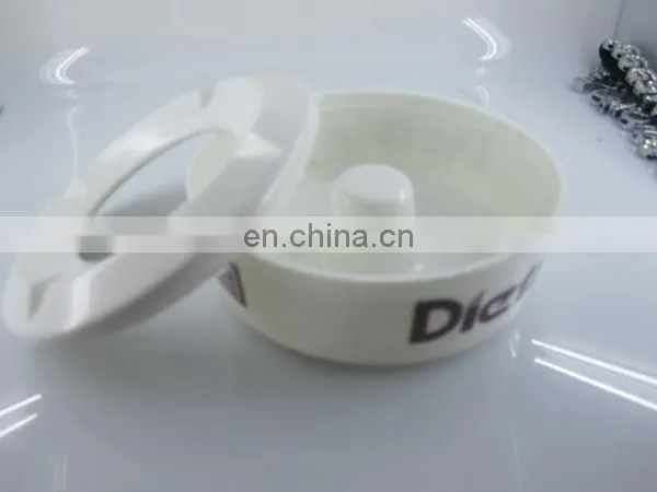 Pumpkim shape white color pocket plastic ashtray,car ashtray passed REACH
