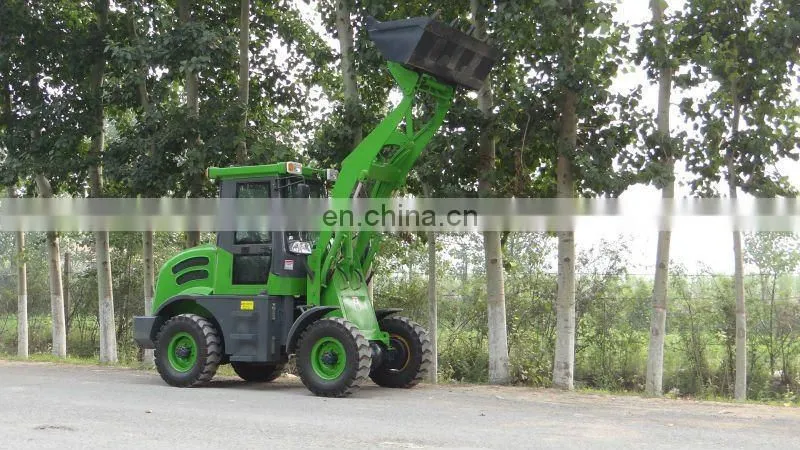 Mini Wheel Loader ZL10 loader with all attachments CE mini loader