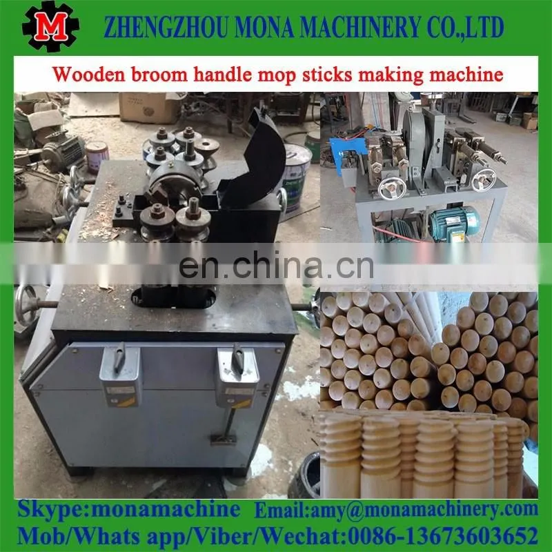 Best Price High Quality Industrial wooden broom handle mop sticks making machine/maker for sale