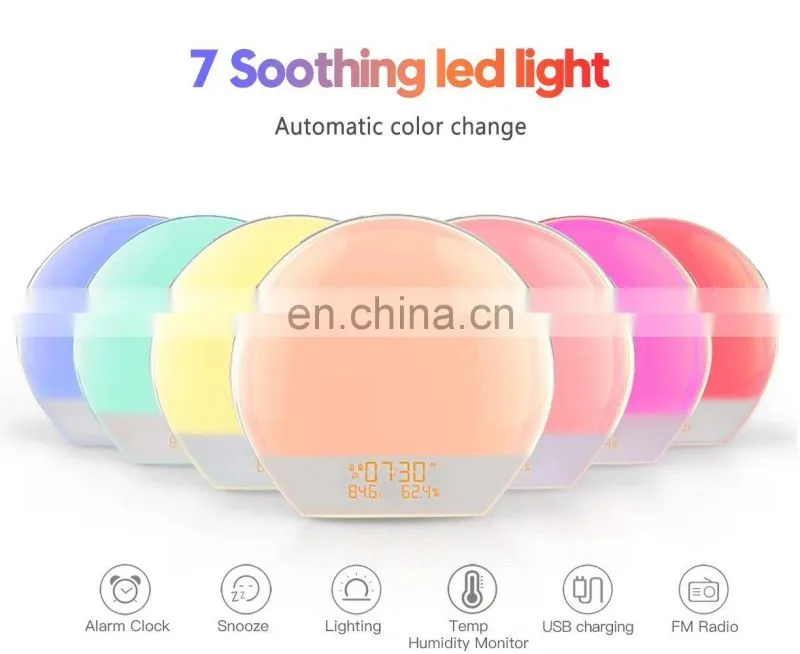 High quality plastic battery operated rgb lamps home decor night light