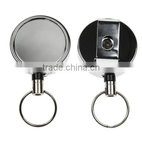 Pull Key Reel Wearable Key Organizer, Stainless Steel
